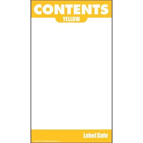 OilSafe Yellow ID Label, Adhesive Paper, 2" x 3.5" - 282109 - RelaWorks